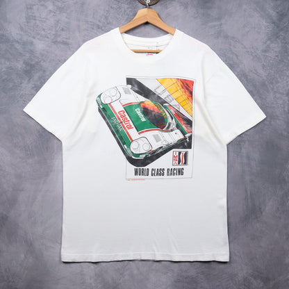 1996 White Castrol Jaguar IMSA World Class Racing Shirt 7281