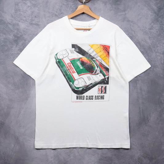 1996 White Castrol Jaguar IMSA World Class Racing Shirt 7281