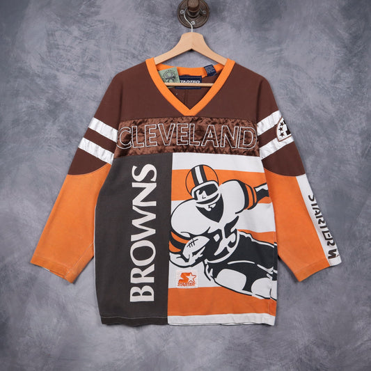 90s Brown Cleveland Browns Starter Jersey 6539