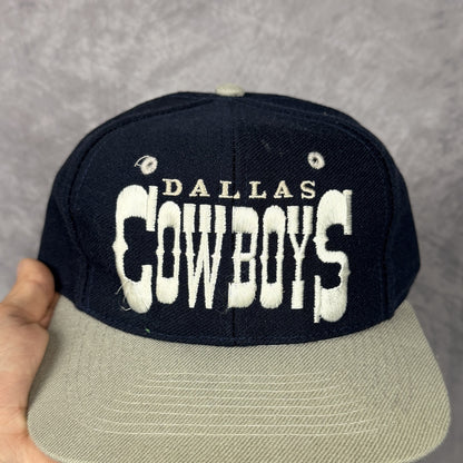 90s Navy Blue Dallas Cowboys Snapback Hat 6827