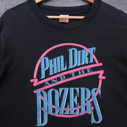 90s Black Phil Dirt and the Dozers Shirt 5377
