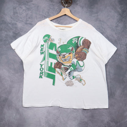 90s White New York Jets Taz Shirt 6642
