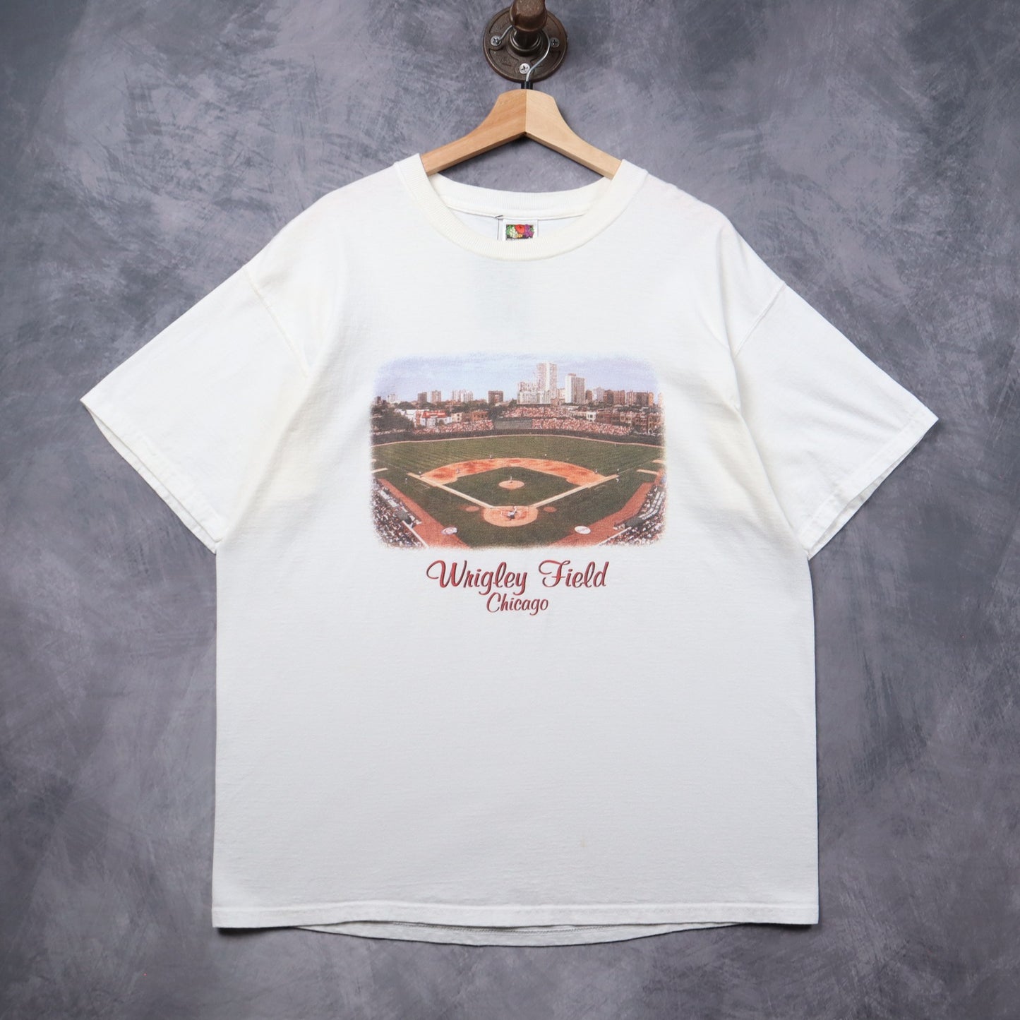 90s White Wrigley Field Chicago Shirt 5461