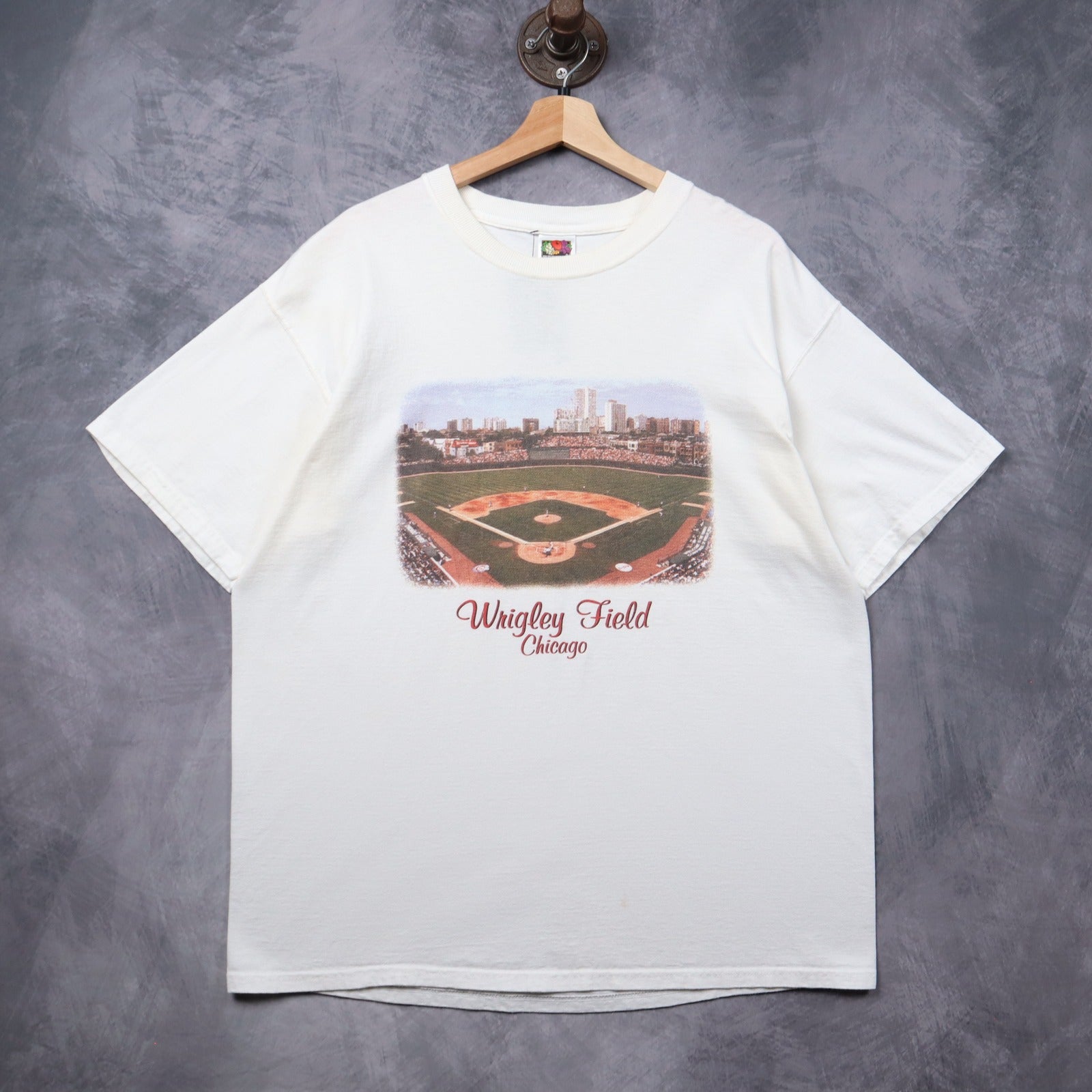 90s White Wrigley Field Chicago Shirt 5461