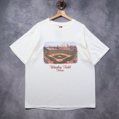 90s White Wrigley Field Chicago Shirt 5461