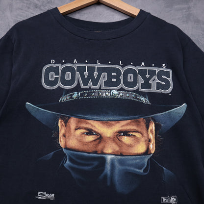 1992 Black Dallas Cowboys Salem Sportswear Shirt 6654