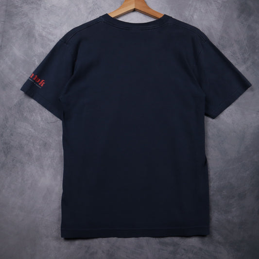 00s Navy Blue Hawk Skateboarding Apparel Shirt 4648