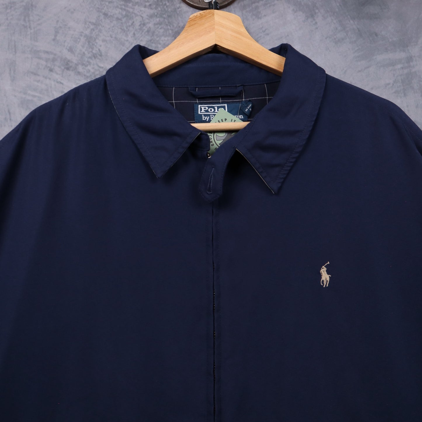 90s Navy Polo Ralph Lauren Harrington Jacket 5491