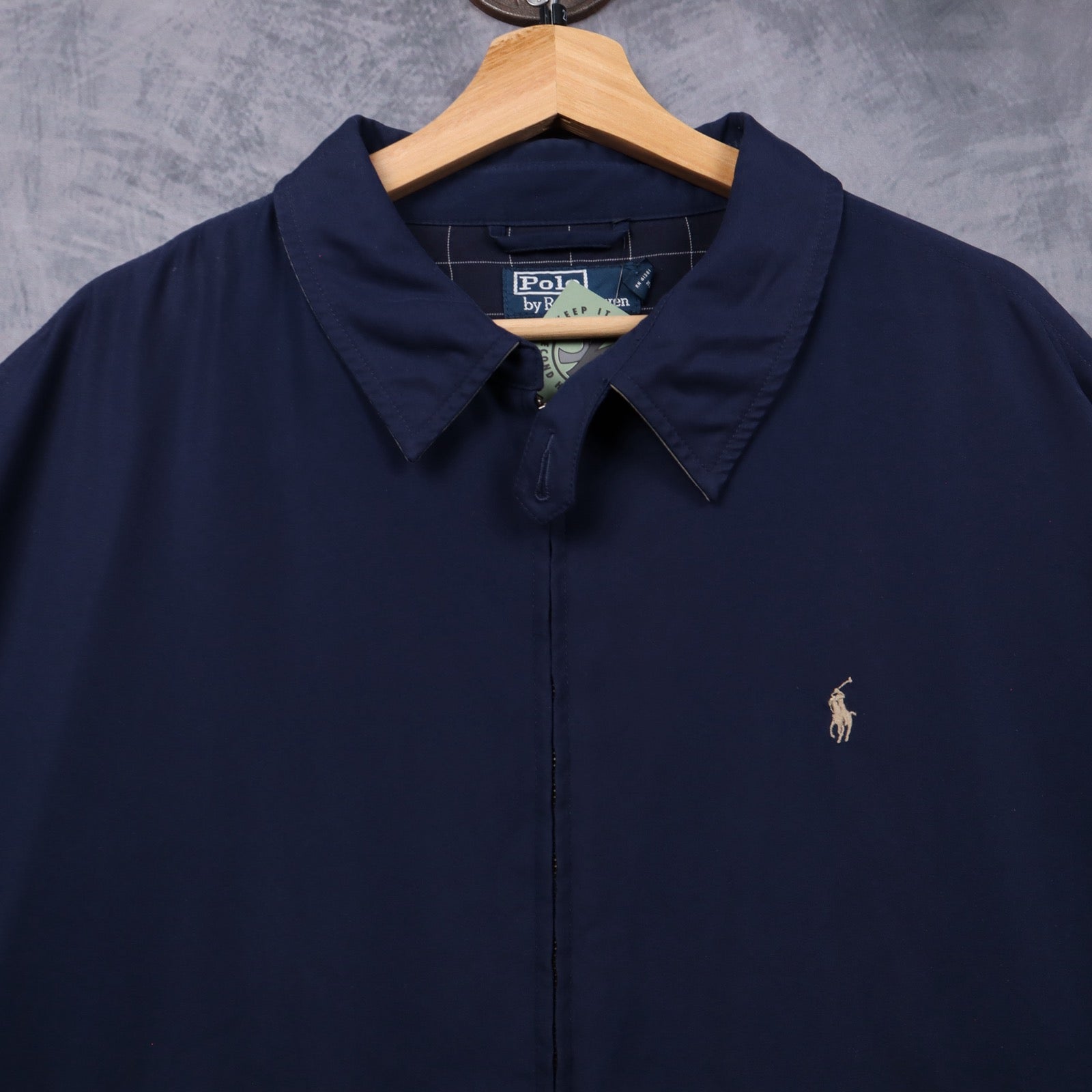 90s Navy Polo Ralph Lauren Harrington Jacket 5491