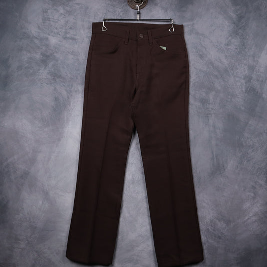 90s Brown Levi's Boot Cut Staprest Pants 5217