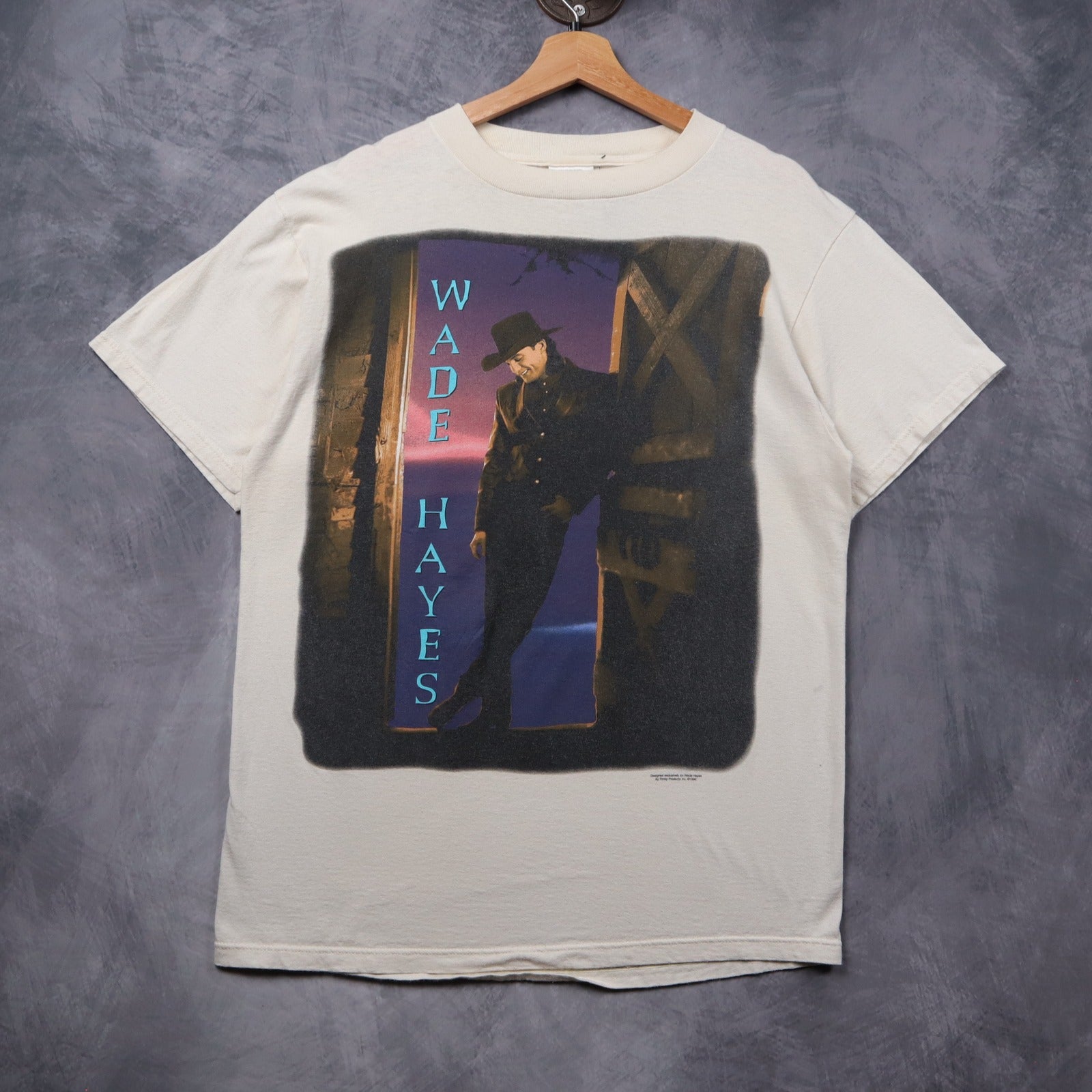 1996 White Wade Hayes On A Good Night Tour Shirt 5443