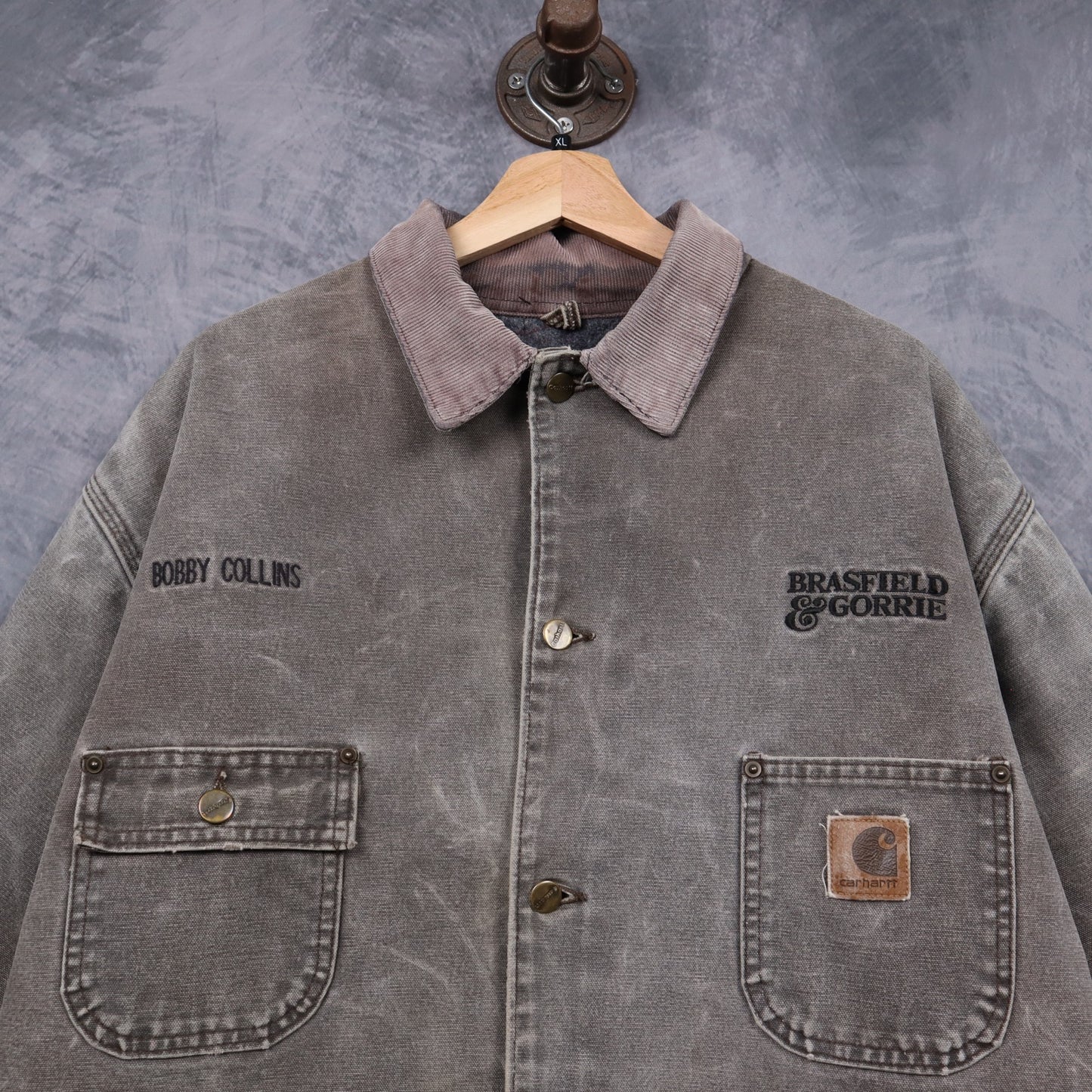90s Faded Brown Carhartt Chore Jacket 4806