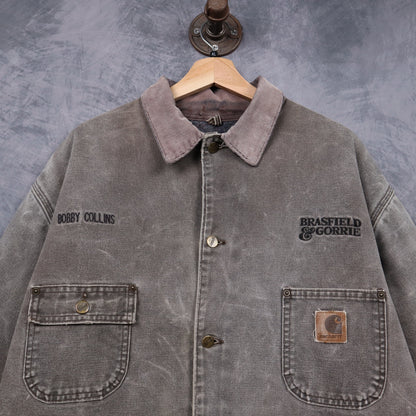 90s Faded Brown Carhartt Chore Jacket 4806