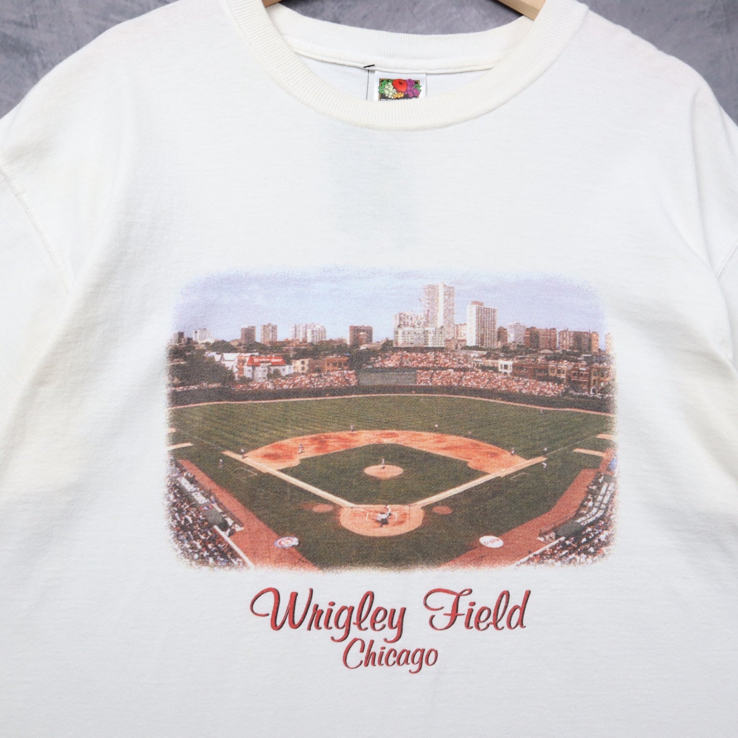 90s White Wrigley Field Chicago Shirt 5461