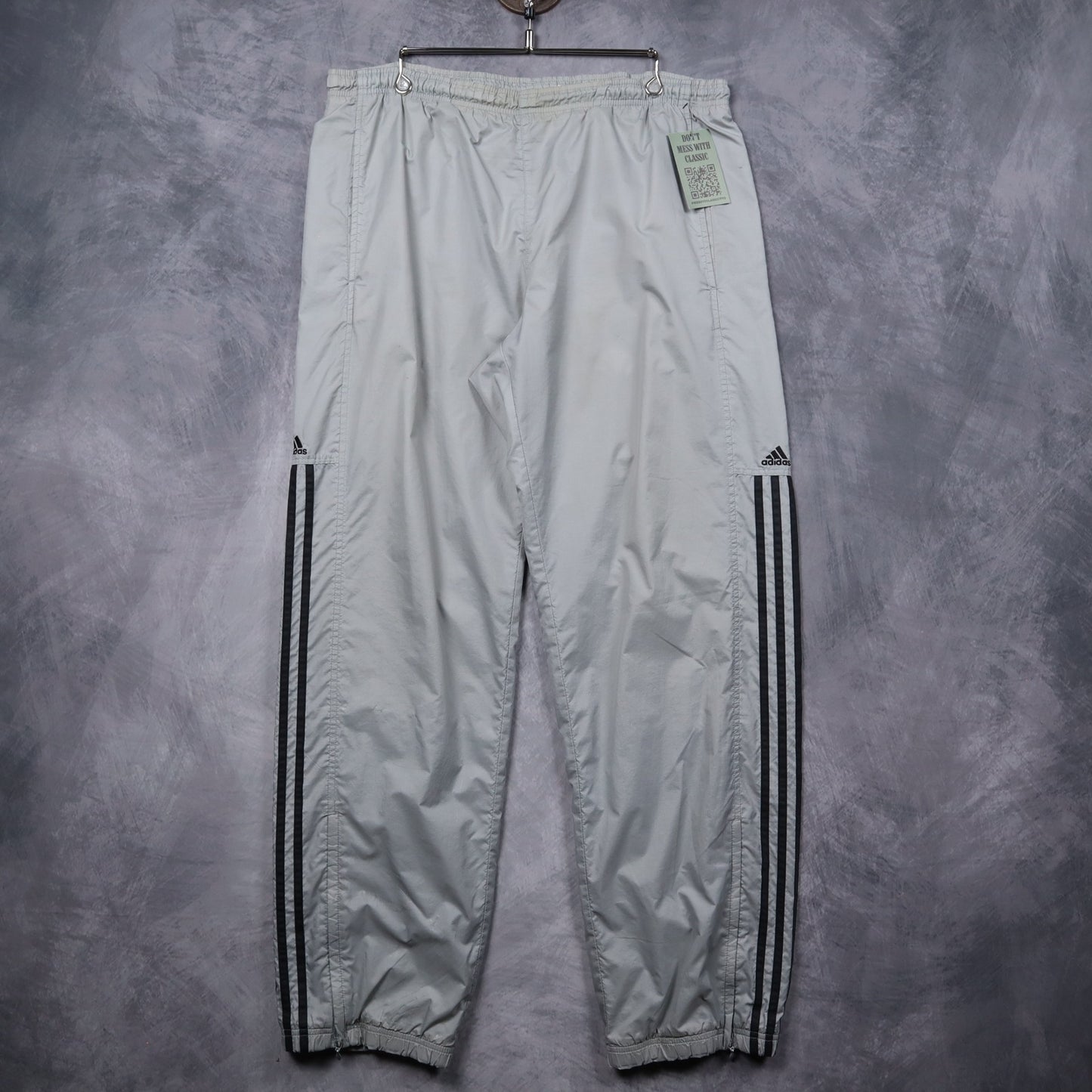Early 00s Light Grey Adidas Track Pants 5230