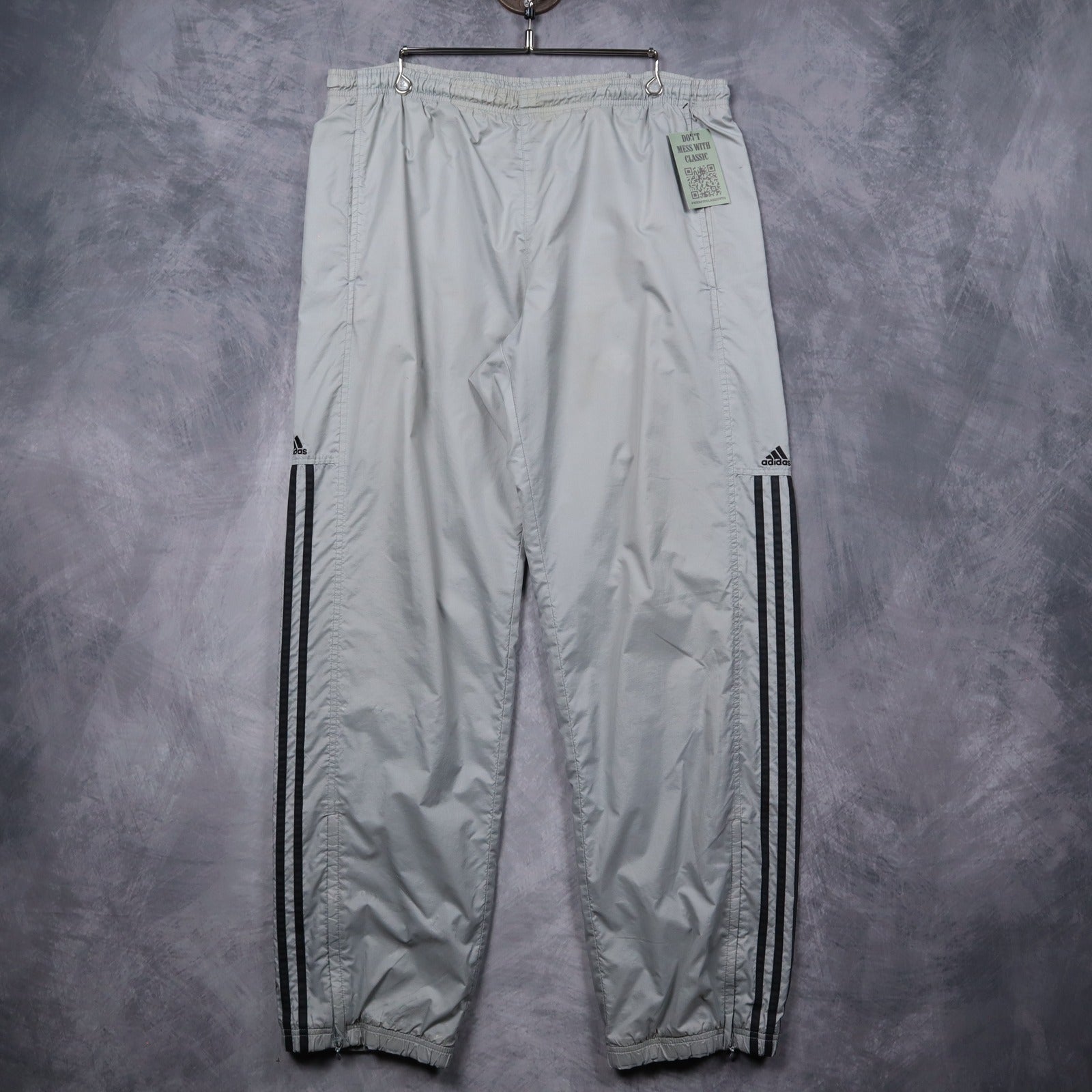 Early 00s Light Grey Adidas Track Pants 5230