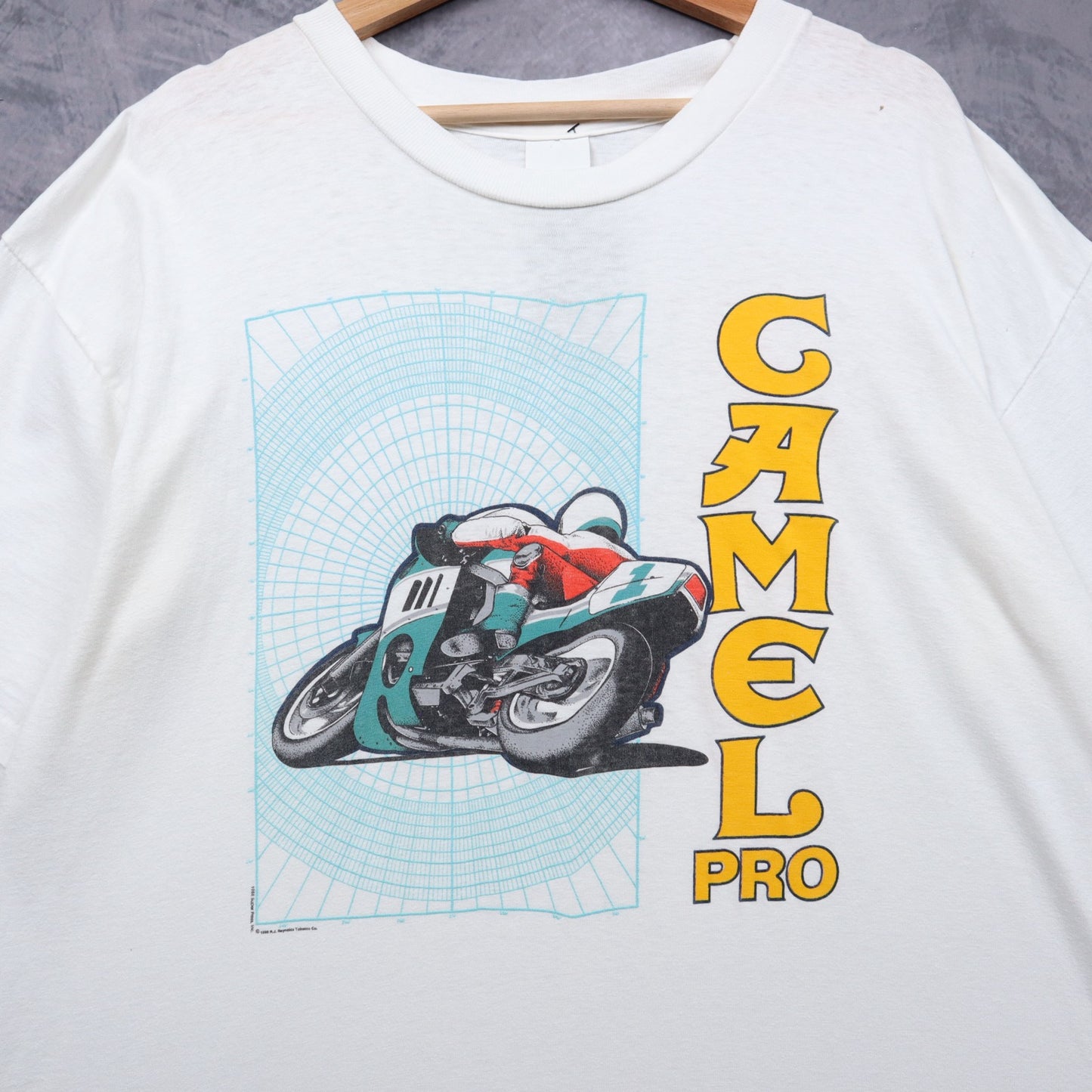 1988 White Camel Pro Motorcycle Racing Shirt 4983