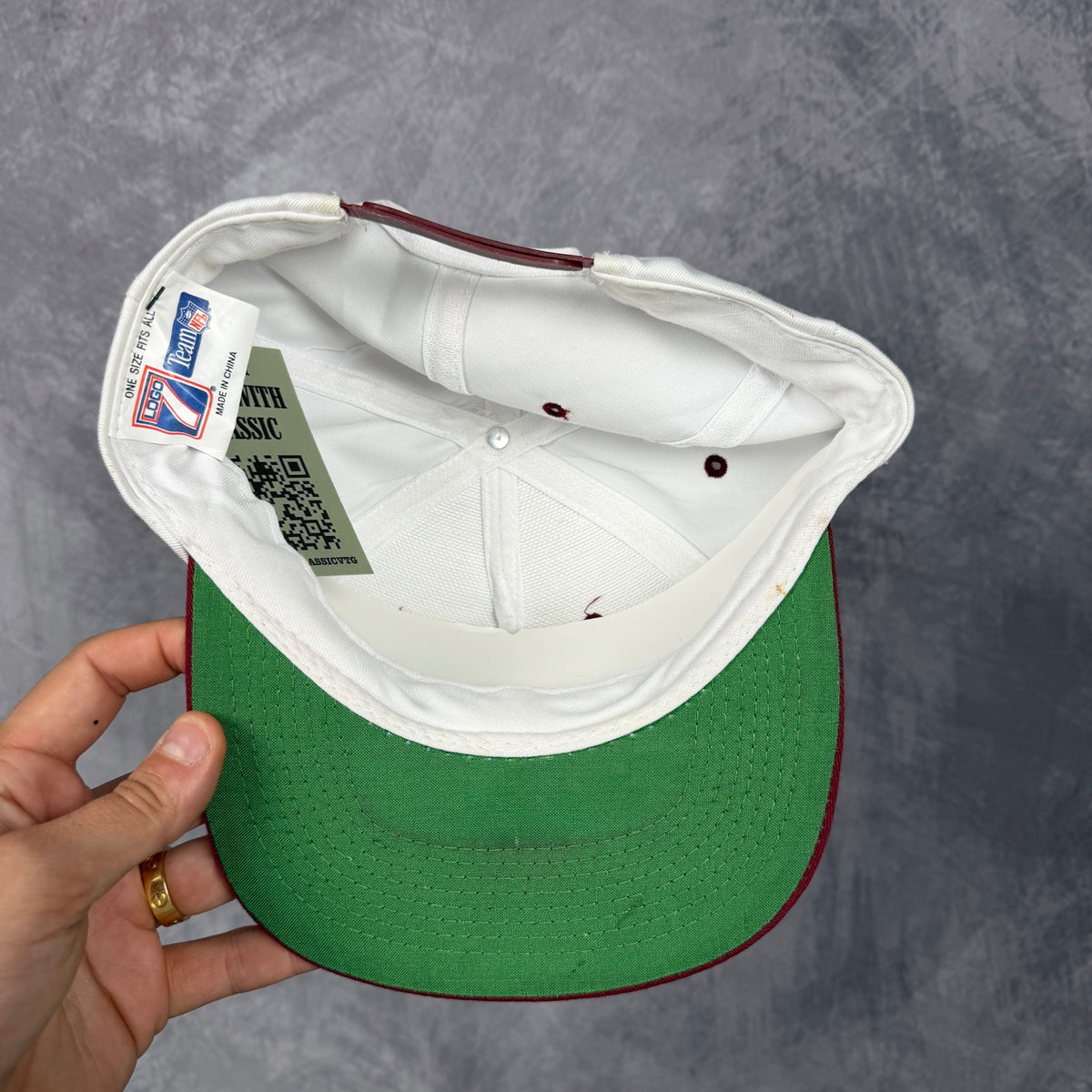 1996 White Super Bowl XXX Hat 6836