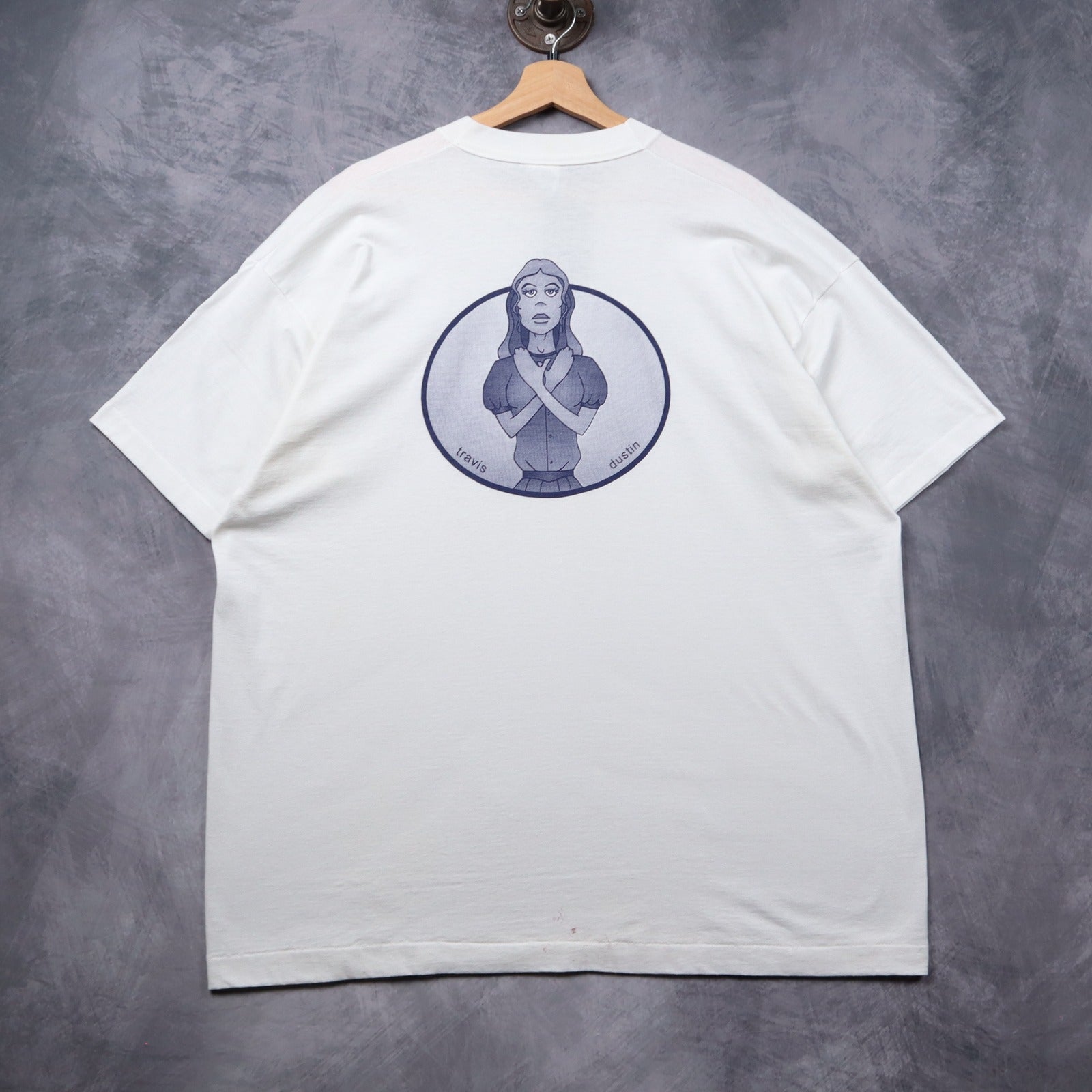 90s White Choking Ahogo Shirt 5334