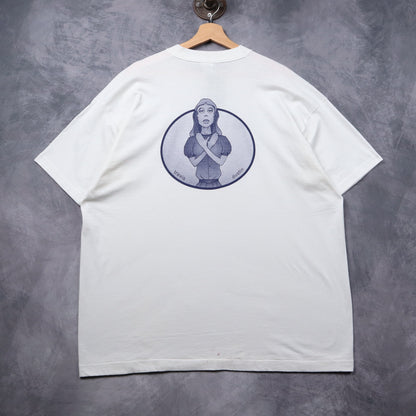 90s White Choking Ahogo Shirt 5334