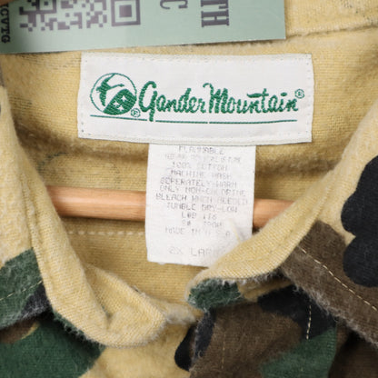 90s Gander Mountain Duck Camo Heavy Flannel Shirt 5472