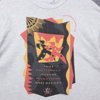 1993 Heather Gray Motorola Austin Marathon and Relays Shirt 5396