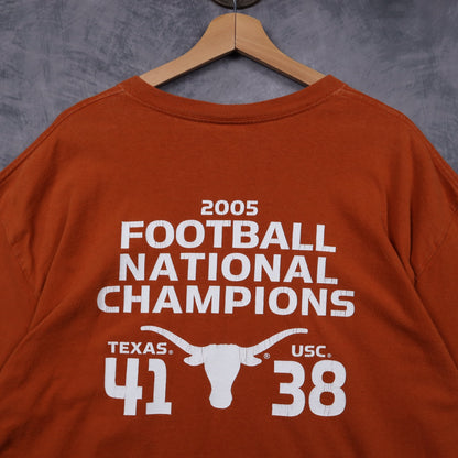 2005 Burnt Orange Texas Longhorns Football National Champions Shirt 5857
