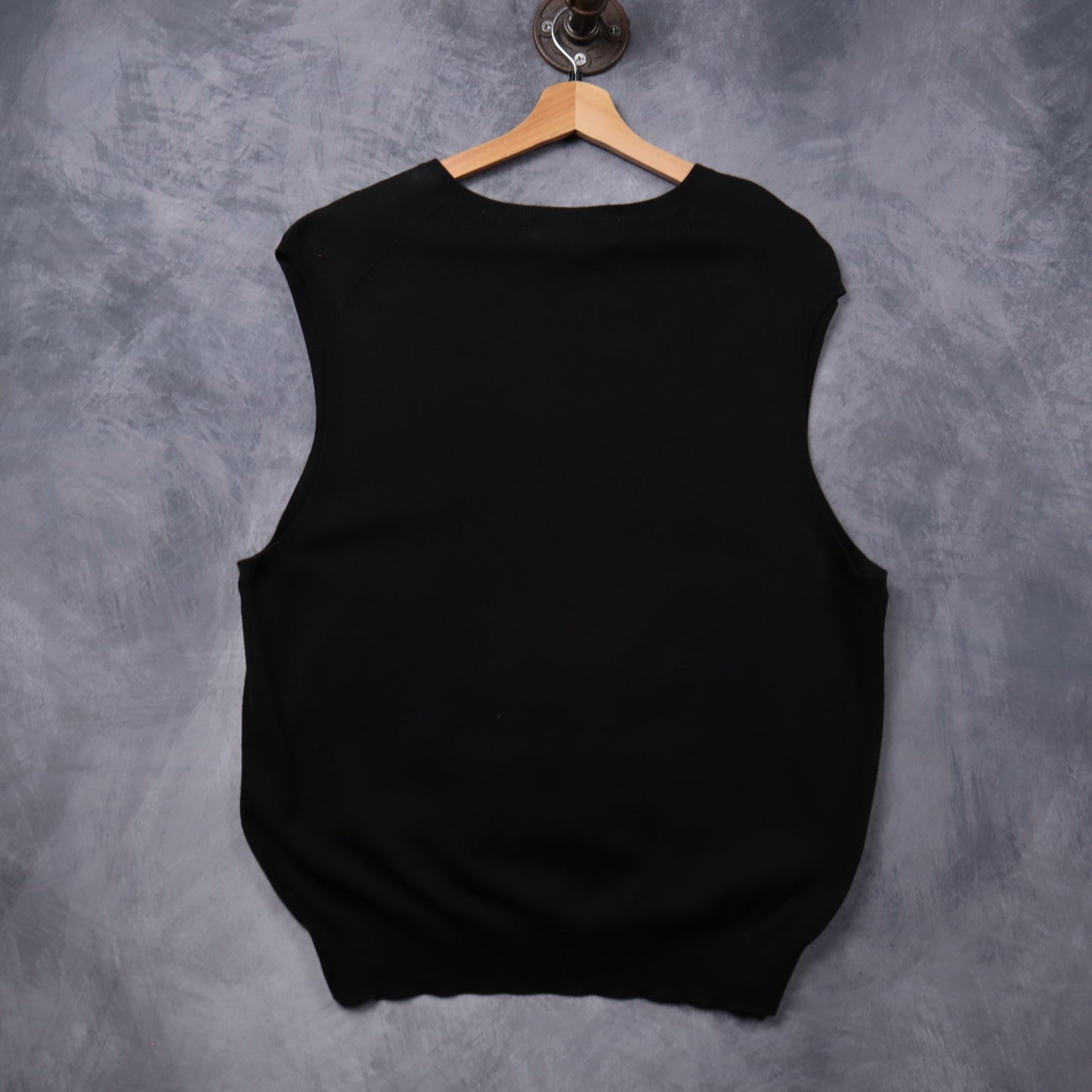 Early 2000s Black Polo Ralph Lauren V-Neck Sweater Vest 5426