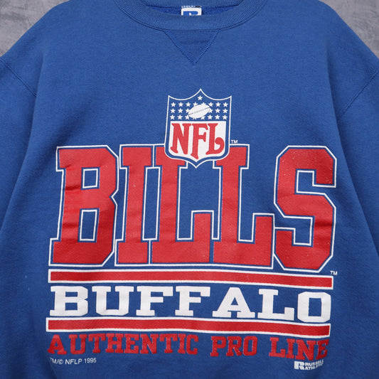 1995 Blue Buffalo Bills NFL Crewneck Sweatshirt 6465