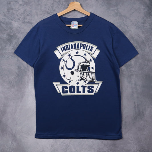 90s Navy Blue Indianapolis Colts Shirt 6585
