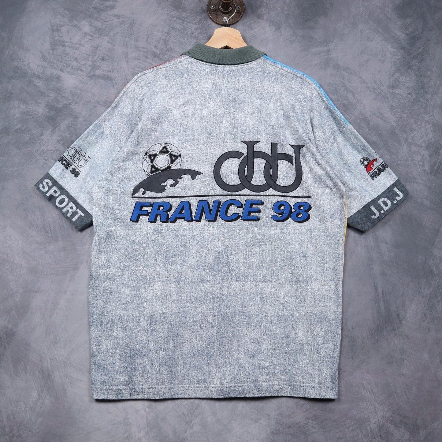 1998 Iran Vs france World Cup Polo Jersey Shirt 4865