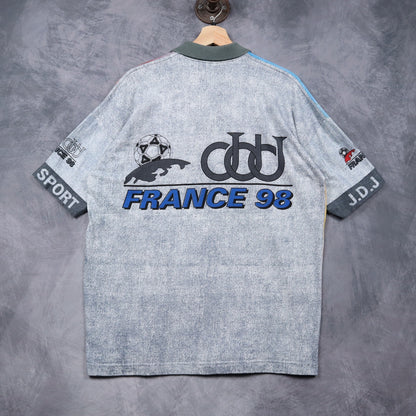 1998 Iran Vs france World Cup Polo Jersey Shirt 4865