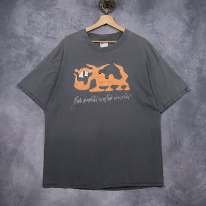 90s Faded Black Amberjack Rice Birds Always Talkin' Shirt 5159