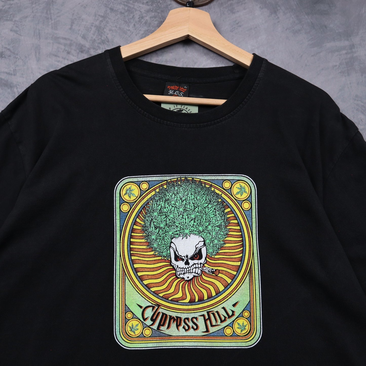 90s Black Cypress Hill Skull Graphic Shirt 4973