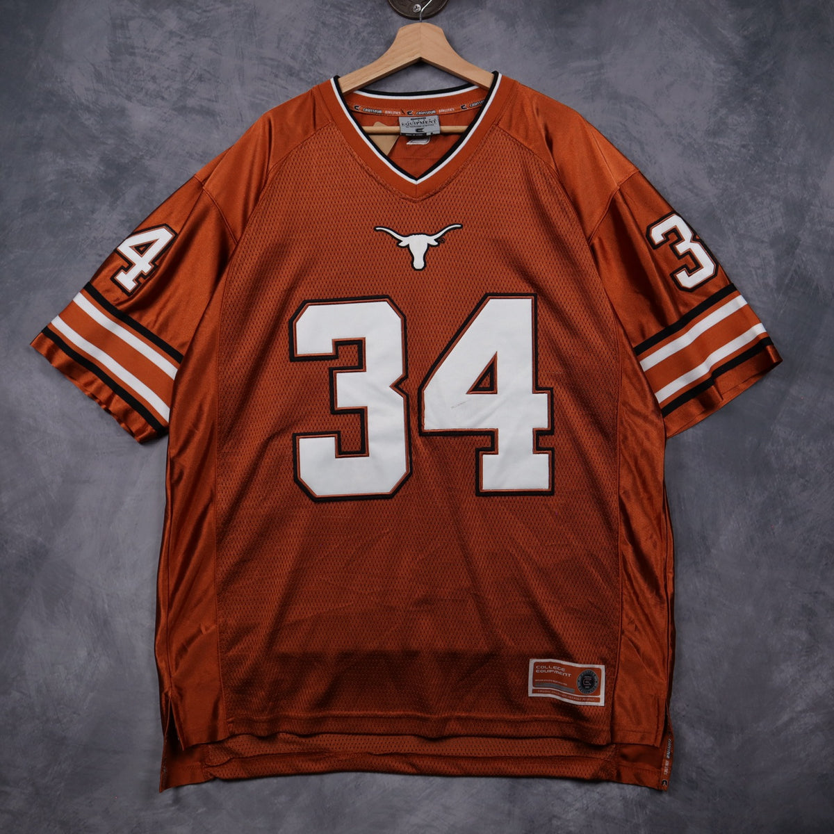 00s Burnt Orange Texas Longhorns #34 Colosseum Jersey 5883