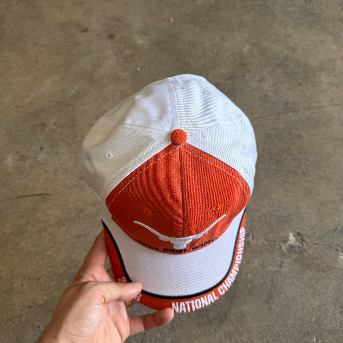 2006 Orange Texas Longhorns Rose Bowl National Championship Hat 5794