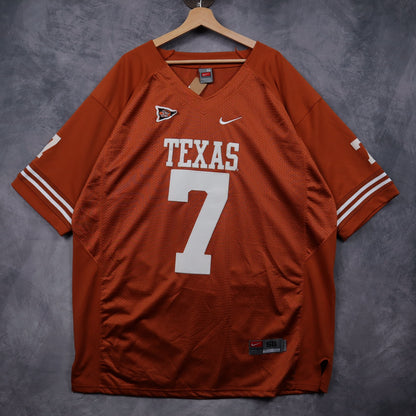 00s Burnt Orange Texas Longhorns Nike Football Jersey 5877