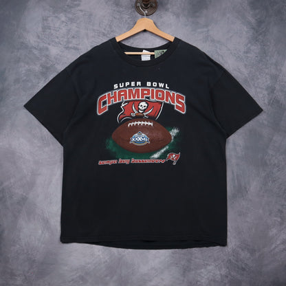 2003 Black Tampa Bay Buccaneers Super Bowl Champions Shirt 6769