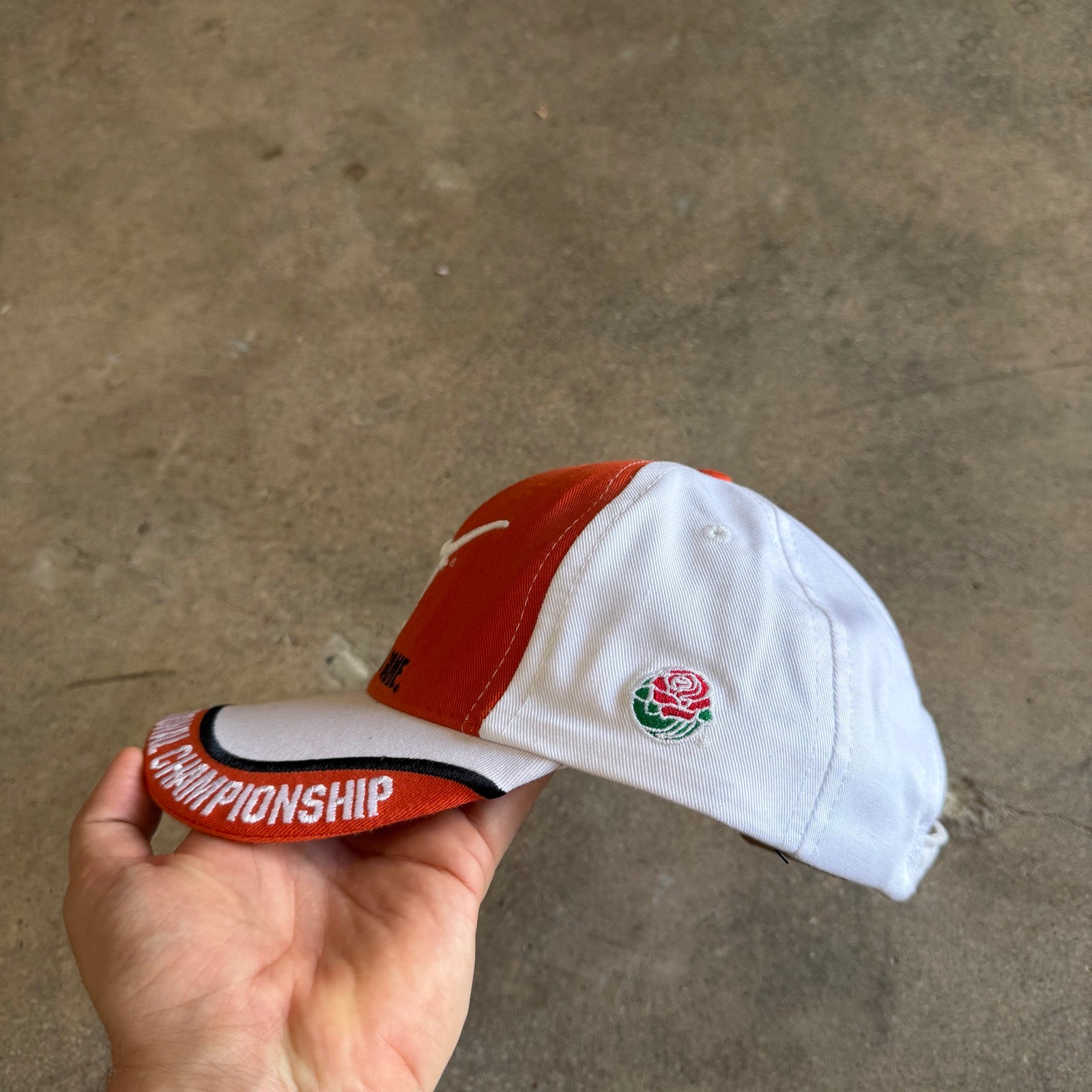 2006 Orange Texas Longhorns Rose Bowl National Championship Hat 5794