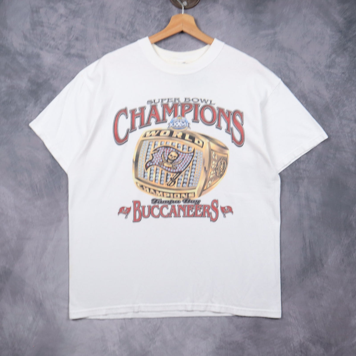 2003 White Tampa Bay Buccaneers Super Bowl Champions Shirt 6643