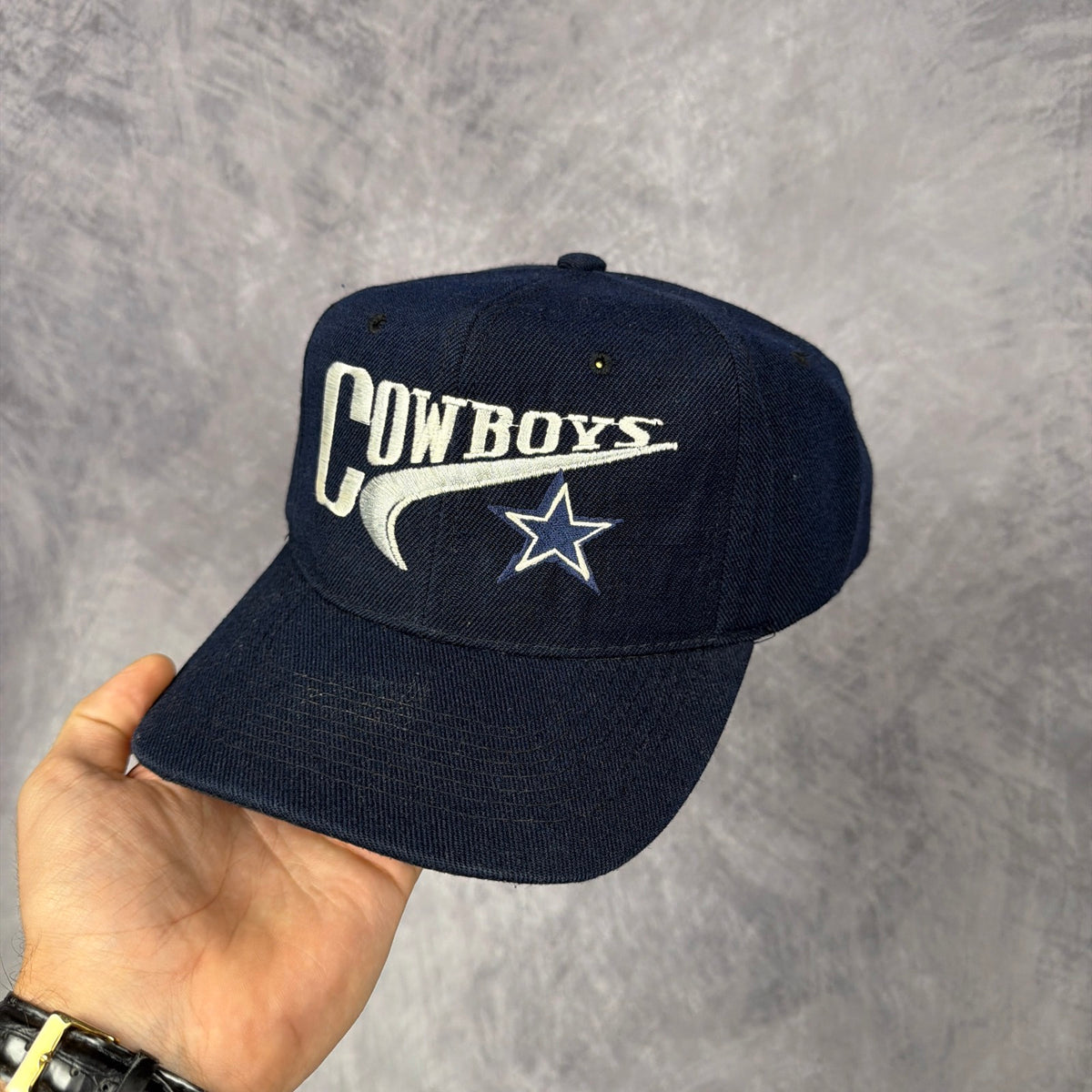90s Navy Blue Dallas Cowboys Snapback Hat 6867