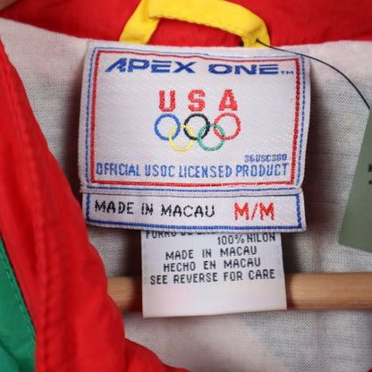 90s Multicolor USA Olympic Team Apex One Windbreaker Jacket 5070