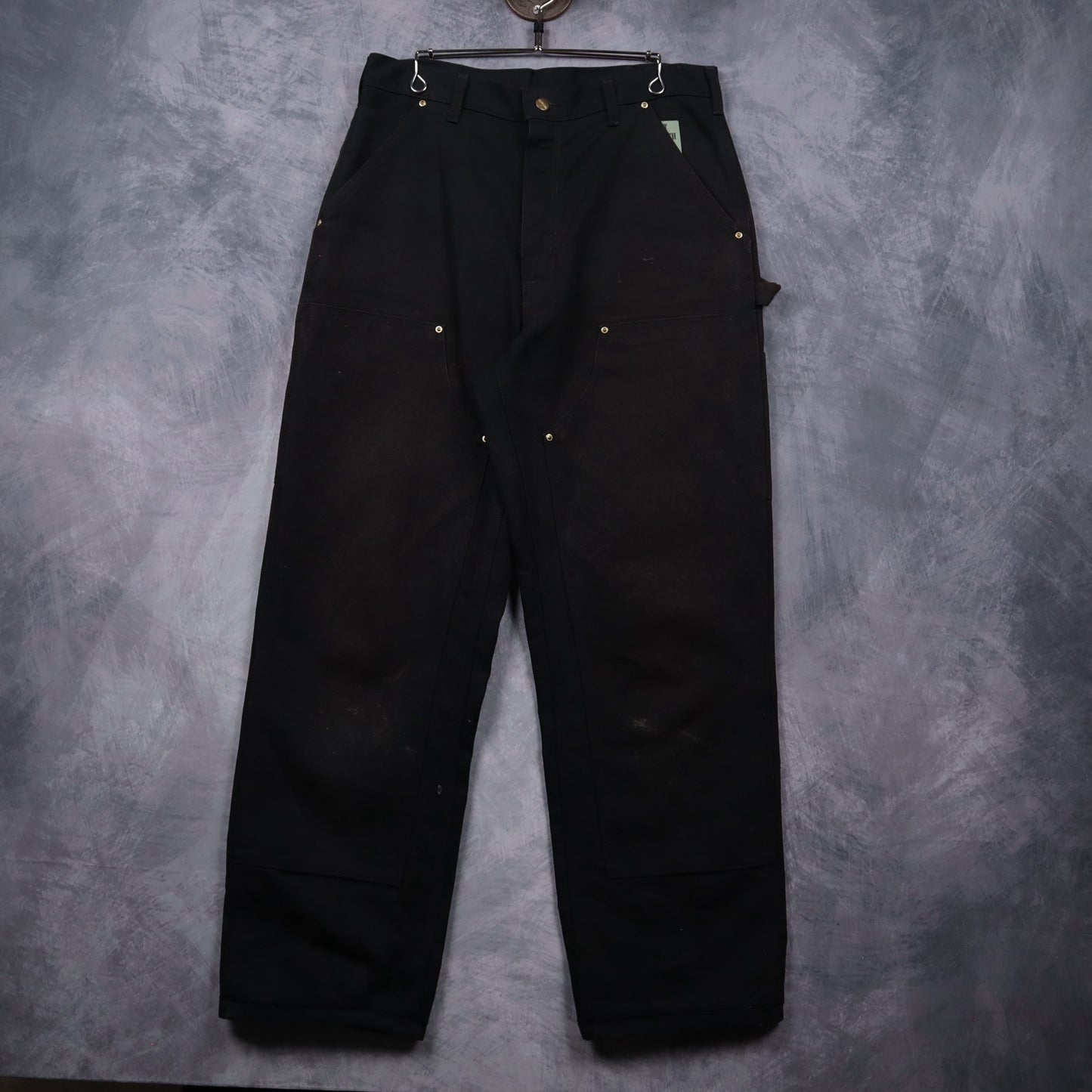00s Black Carhartt Double Knee Carpenter Work Pants 5087