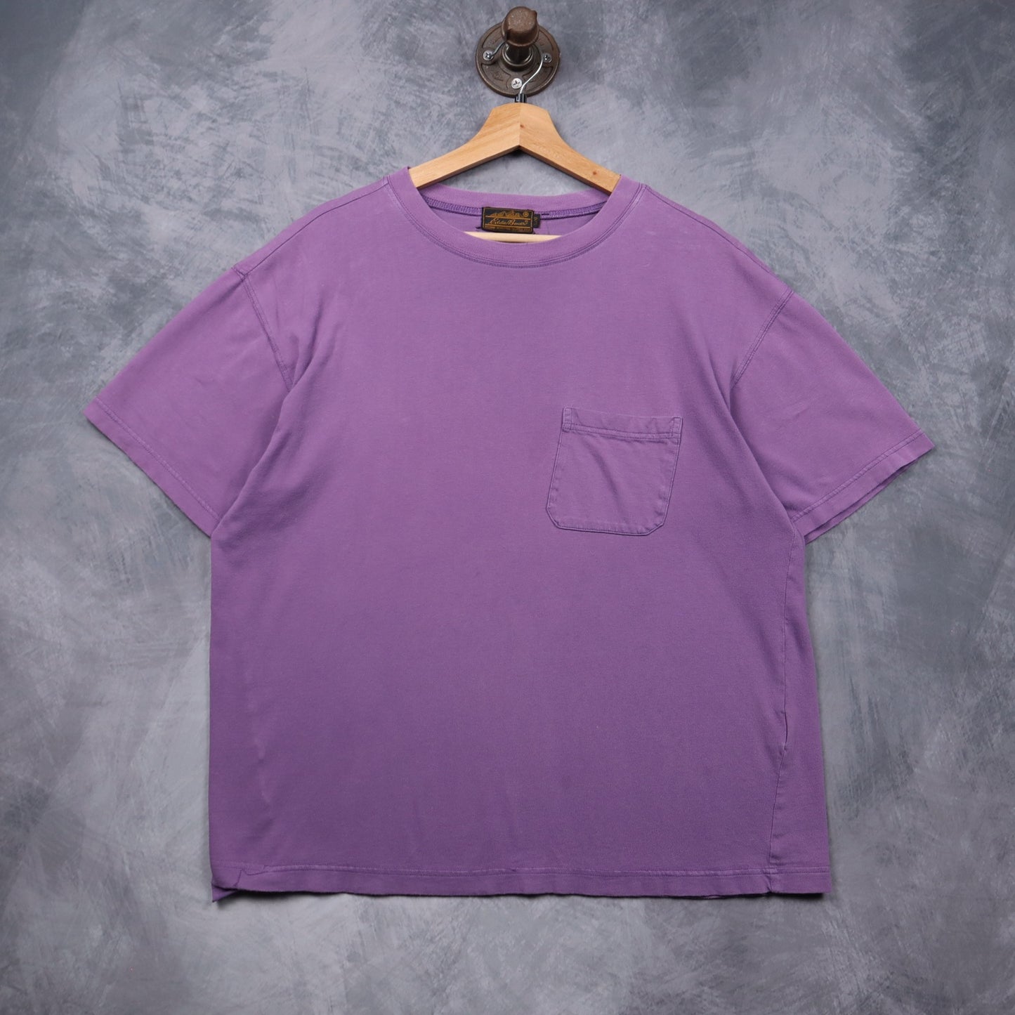 90s Faded Purple Eddie Bauer Blank Pocket Shirt 5508