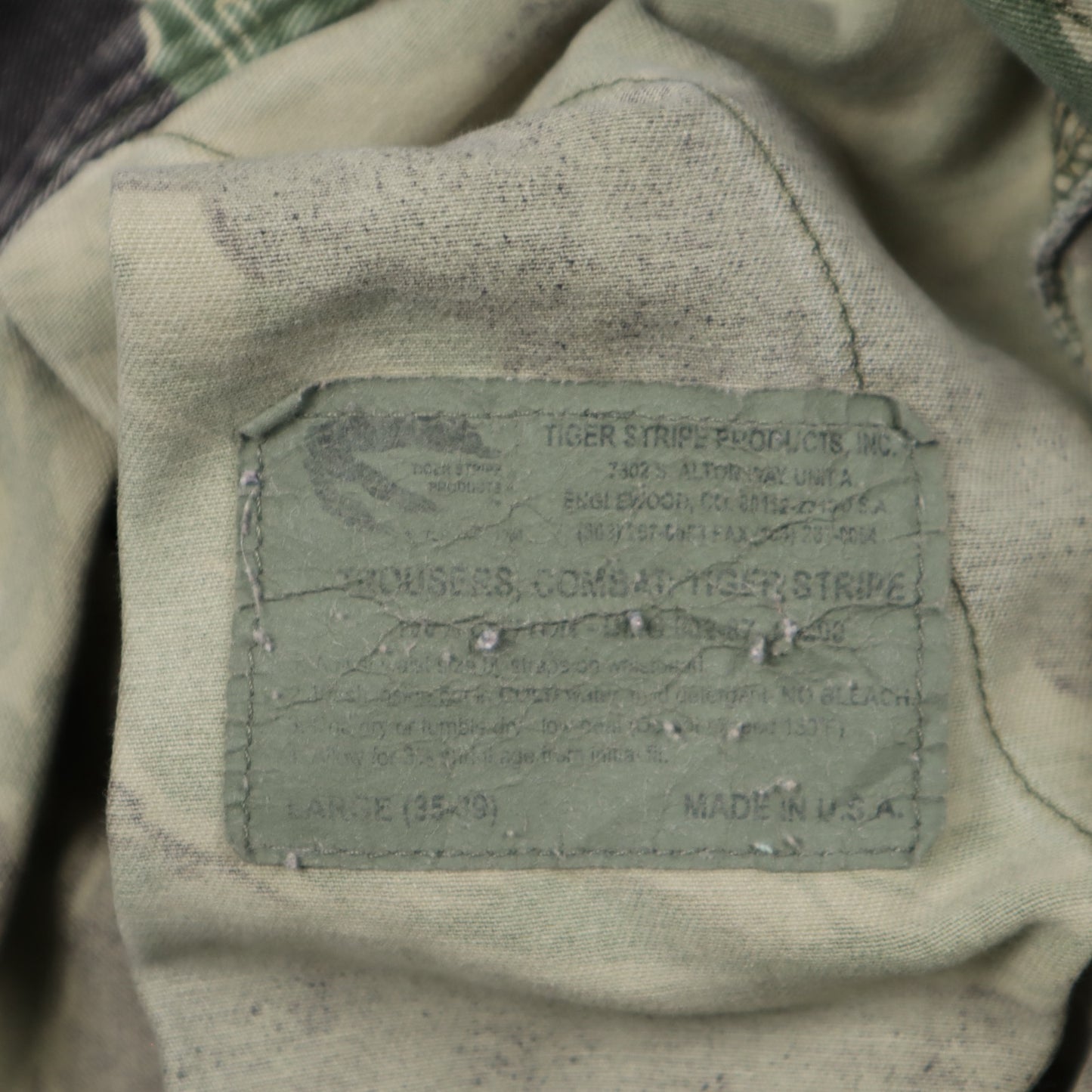 90s Tiger Stripe Camo Combat Cargo Pants 5240