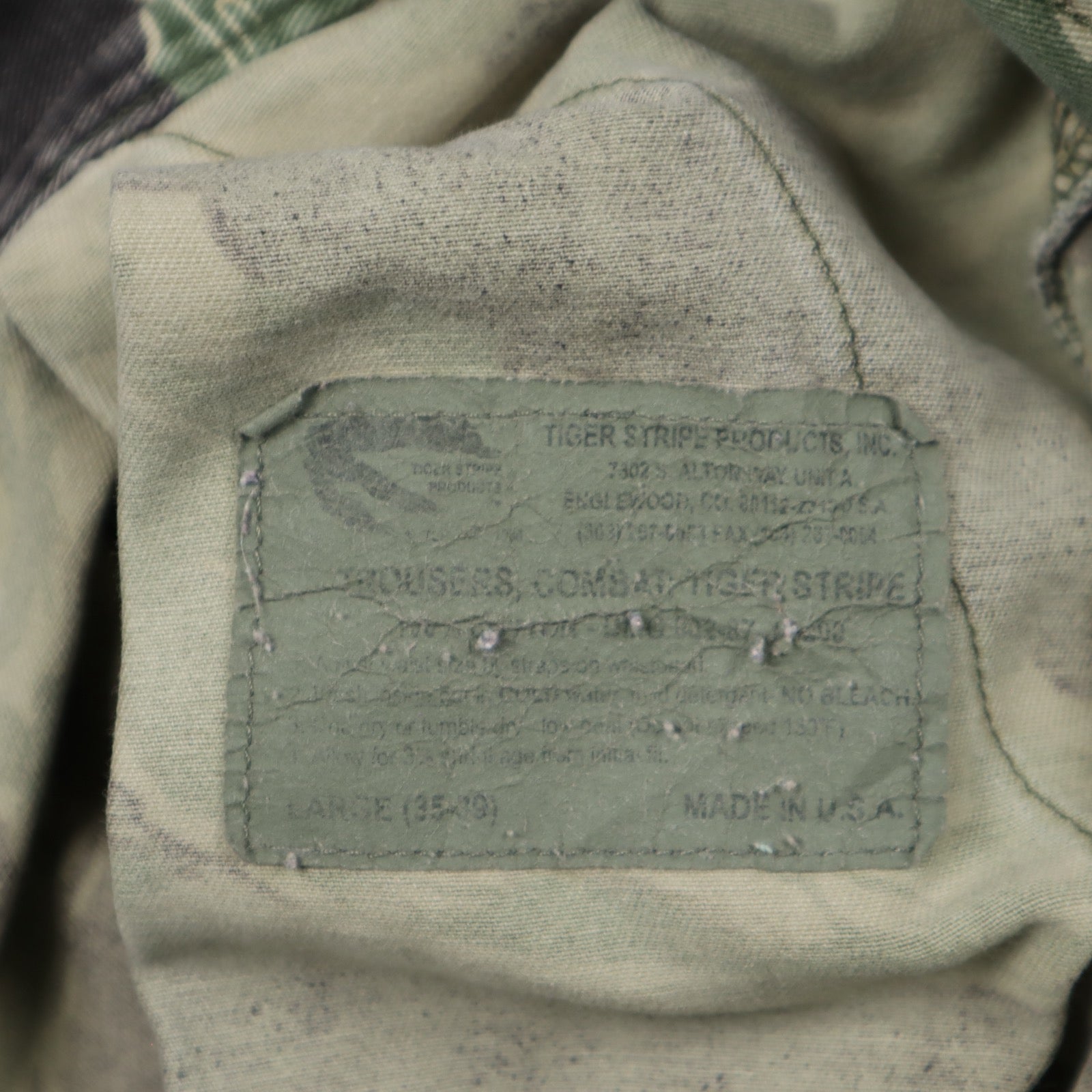 90s Tiger Stripe Camo Combat Cargo Pants 5240