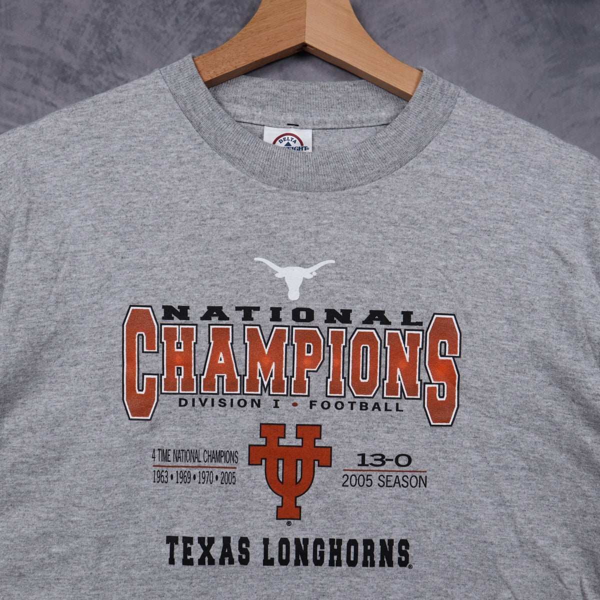 2005 Grey Texas Longhorns National Champions Shirt 5959