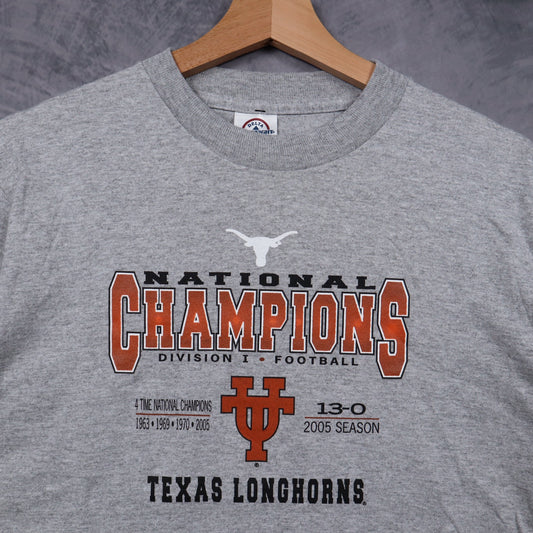 2005 Grey Texas Longhorns National Champions Shirt 5959