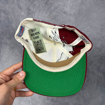 90s Washington Redskins Logo Athletic Splash Snapback Hat 6815