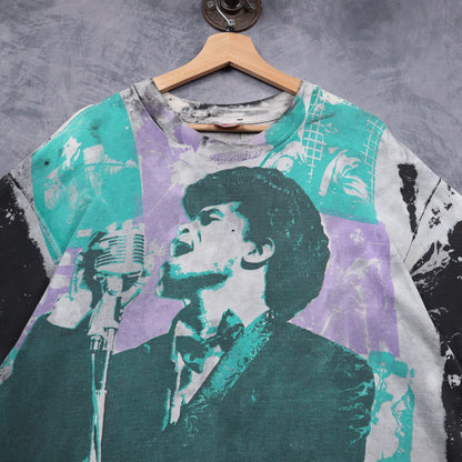 90s James Brown Mosquitohead All Over Print Shirt 5122